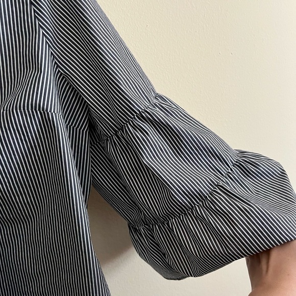Striped Button Down With Bell Sleeves - Picture 4 of 7